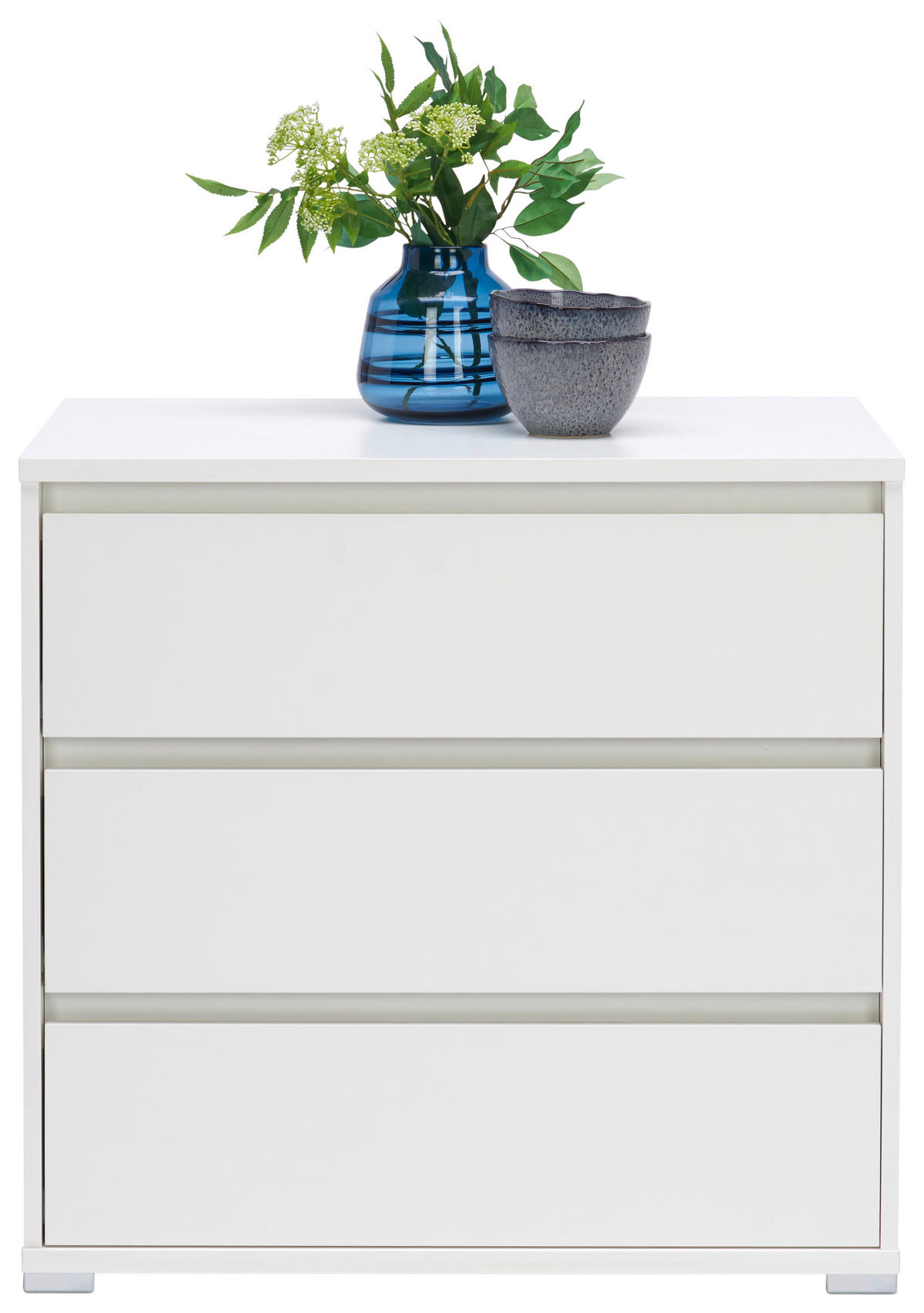 KOMMODE  in 80/79/48 cm  - Alufarben/Weiß, Design, Holzwerkstoff/Kunststoff (80/79/48cm) - Carryhome
