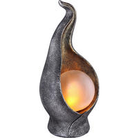 SOLARLEUCHTE - Silberfarben/Goldfarben, Lifestyle, Glas/Kunststoff (12/11/26,5cm) - Ambia Garden