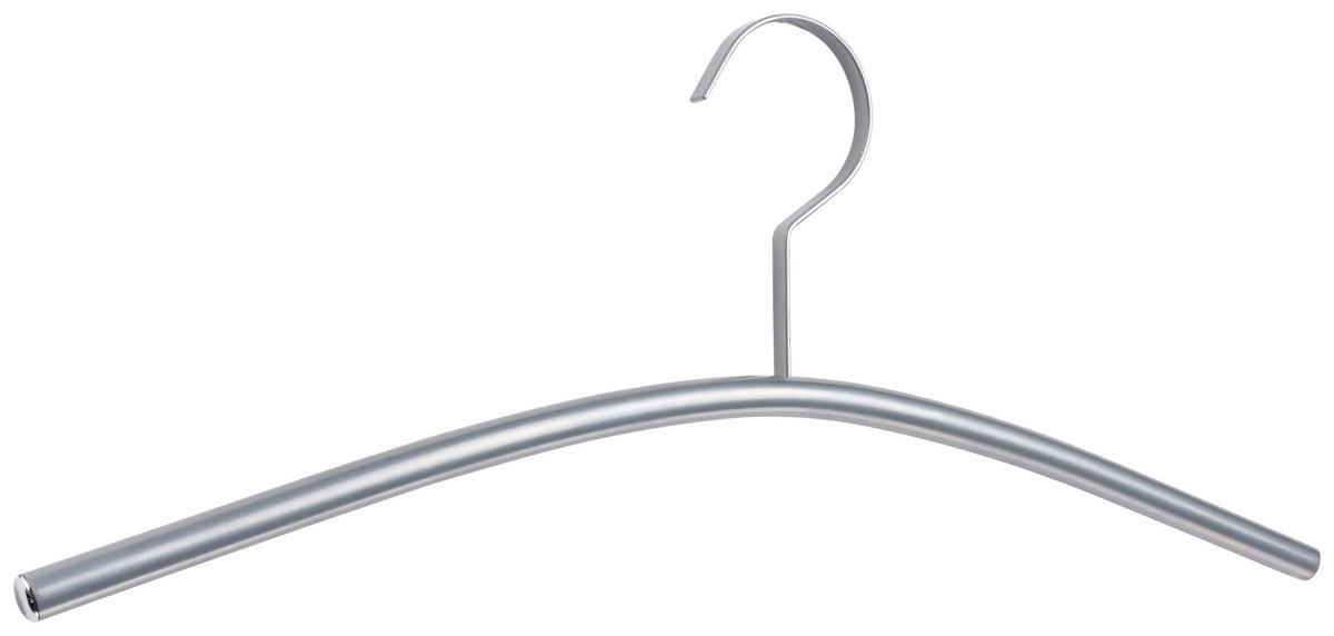 KLEIDERBÜGELSET 2-TEILIG 45 cm Metall  - Alufarben, Design, Metall (45cm)