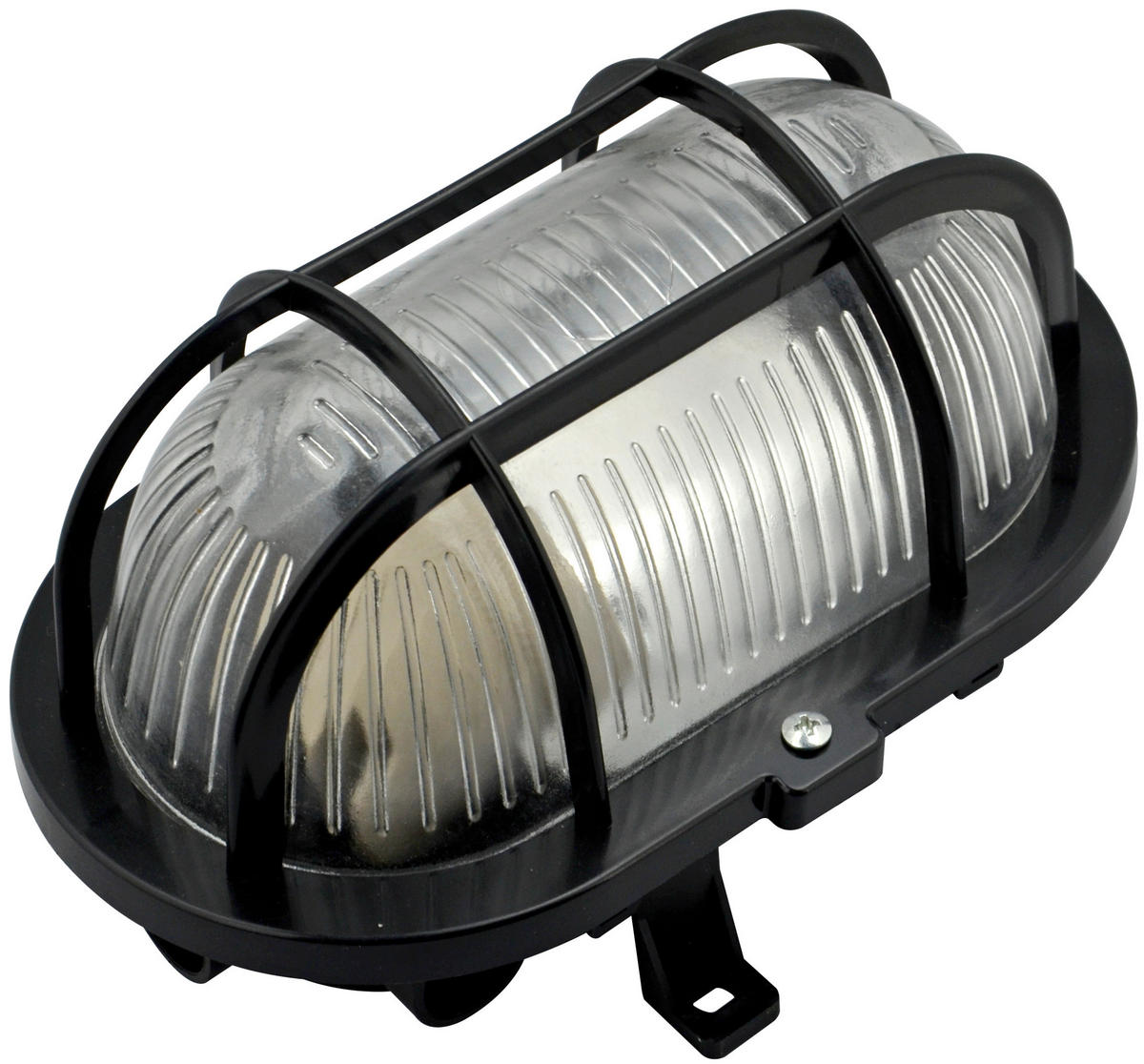 AUßENWANDLEUCHTE 18.5/12.5/11 cm   - Schwarz, Basics, Glas/Kunststoff (18.5/12.5/11cm)