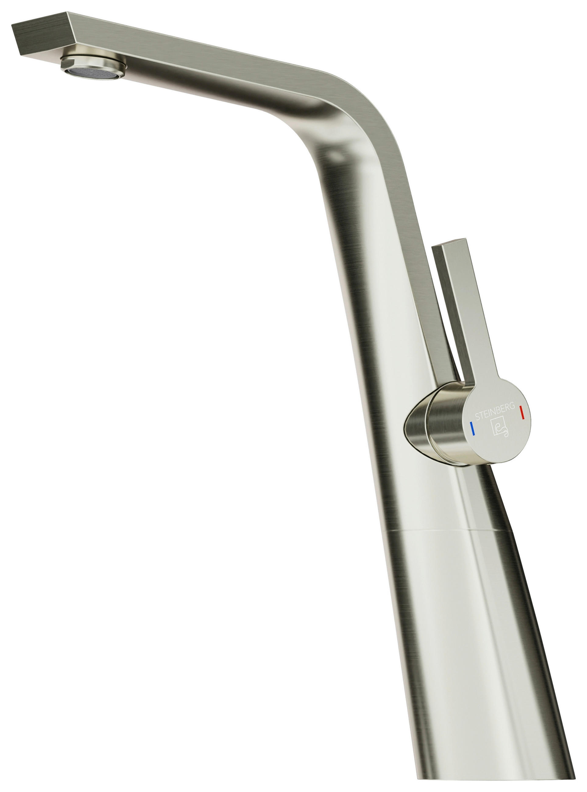 XXXLutz Waschtischarmatur Steinberg Serie 260 Nickel 6.1x27.9x23.7 cm