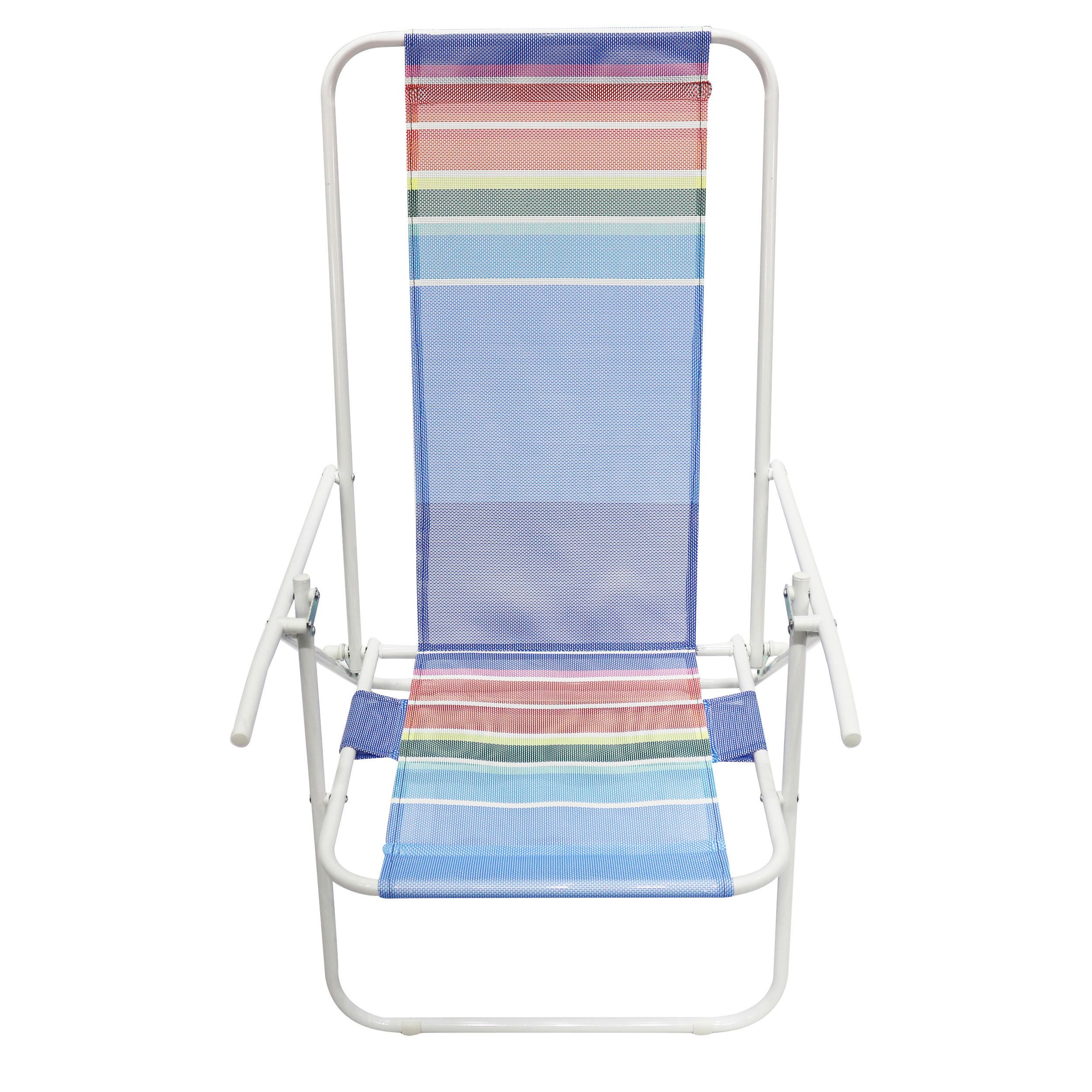 STRANDSTUHL Stahl Blau, Gelb, Grün, Multicolor, Orange, Rosa, Rot  - Blau/Gelb, Basics, Textil/Metall (51/82/63cm) - Modante