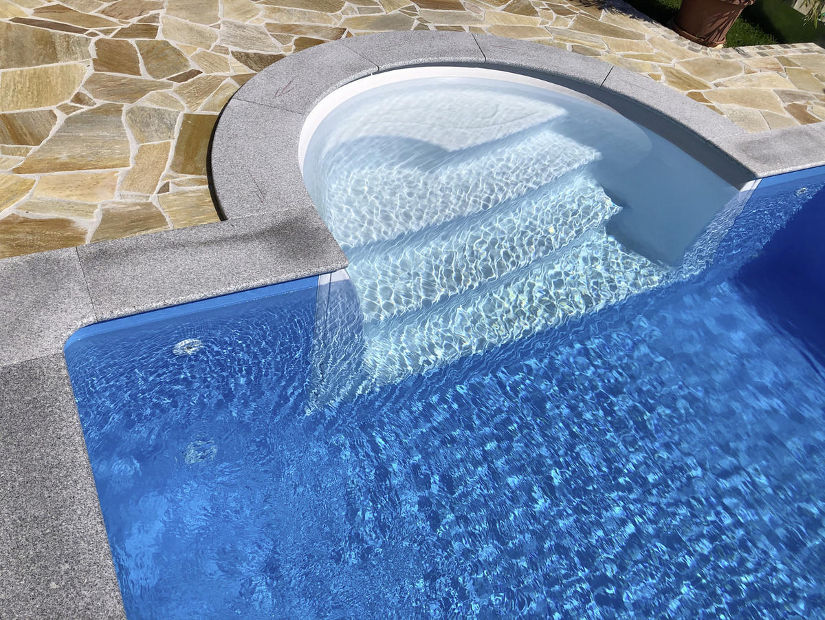 POOLUMRANDUNG 300/400 cm  - Hellgrau, Basics, Naturmaterialien (300/400cm)