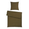BETTWÄSCHE Flanell Flanell 135/200 cm  - Olivgrün, Basics, Textil (135/200cm) - Novel