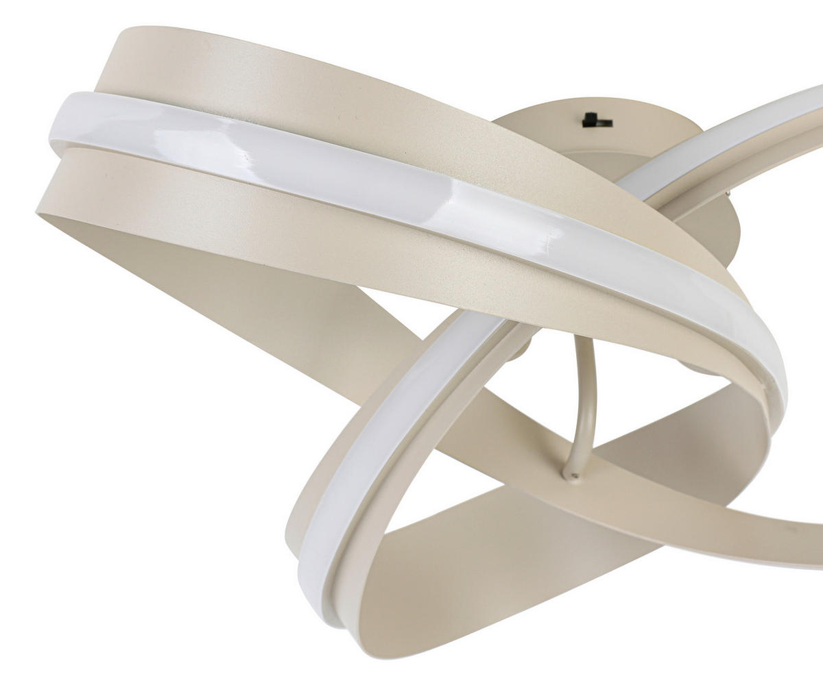 LED PLAFONJERA Orilo  - boja peska, Dizajnerski, metal/plastika (52/22cm) - Novel