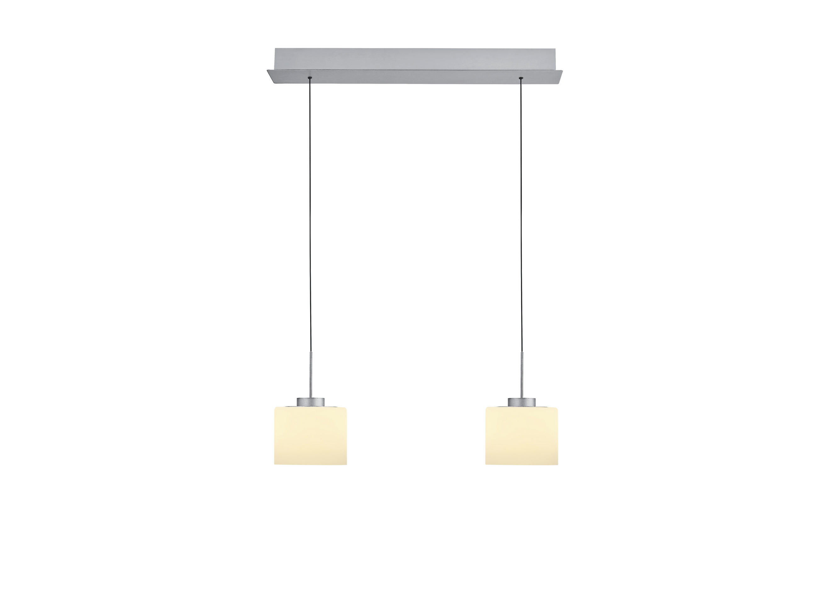 LED-HÄNGELEUCHTE 63/5/105 cm  - Alufarben, Design, Metall (63/5/105cm) - Hell