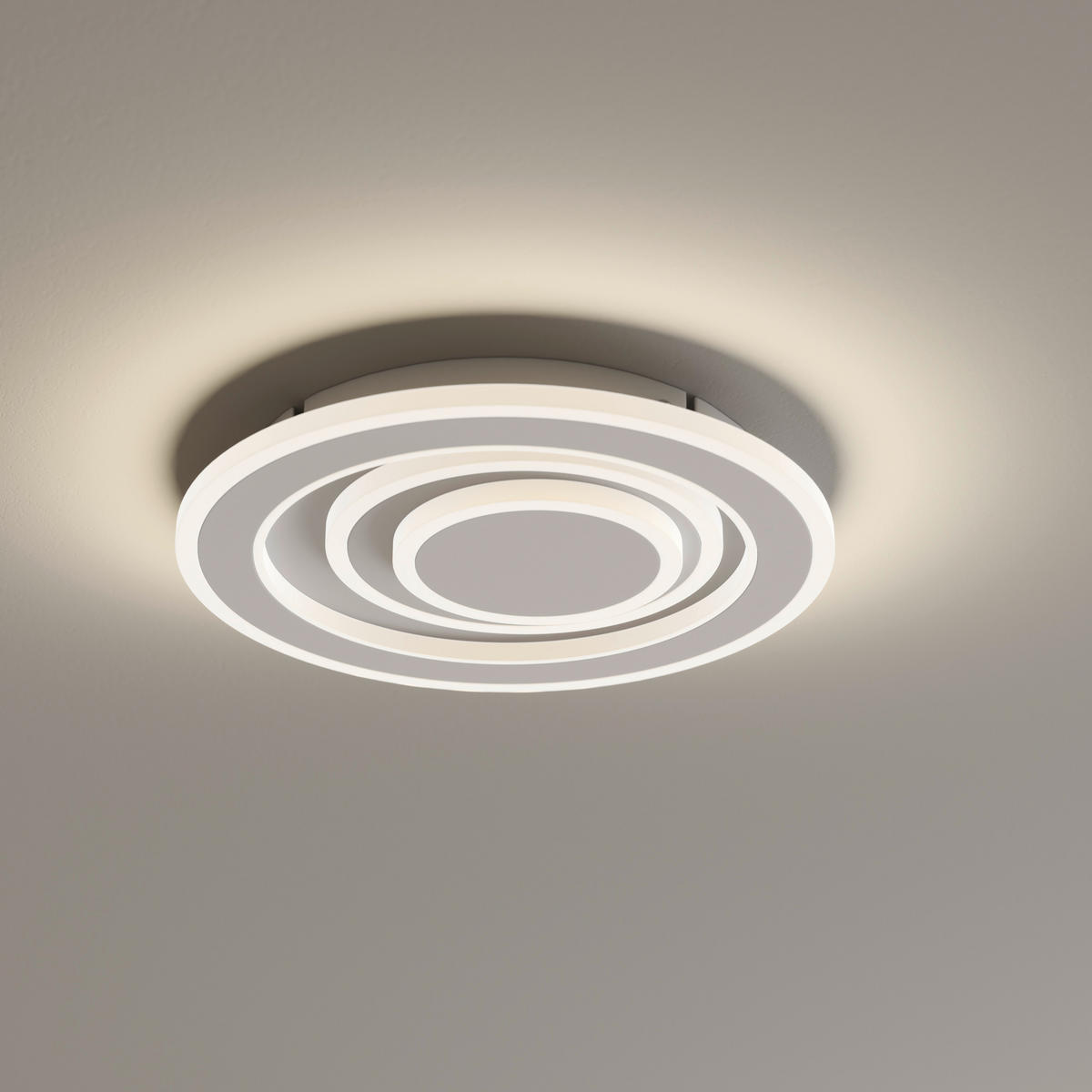 STROPNÍ LED SVÍTIDLO, 30/6,5 cm  - bílá, Basics, kov/plast (30/6,5cm) - Novel