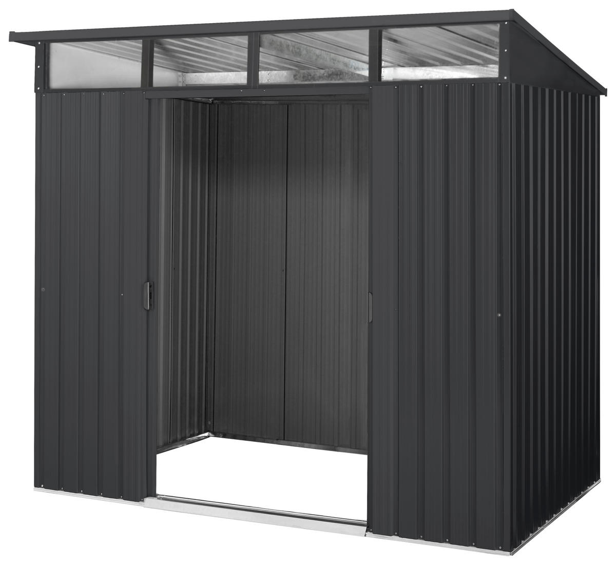 GERÄTEHAUS 238/203/194 cm  - Anthrazit, Basics, Metall (238/203/194cm)