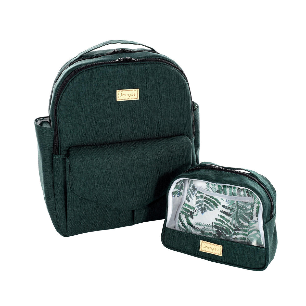 KINDERWAGENSET Fashion Premium  - Dunkelgrün/Schwarz, Trend, Textil/Metall (105/59/105cm) - Jimmylee