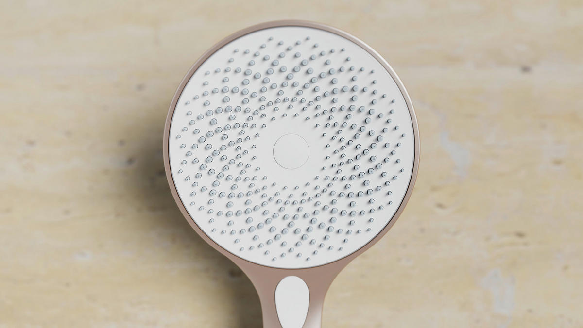 ZUHANYFEJ   - rosé arany/fehér, Basics, műanyag (12,7/26,3/2cm) - Schütte