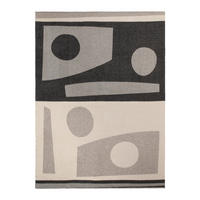 WOHNDECKE ALMA 130/180/180 cm  - Schwarz/Weiß, Trend, Textil (130/180/180cm) - Markslöjd