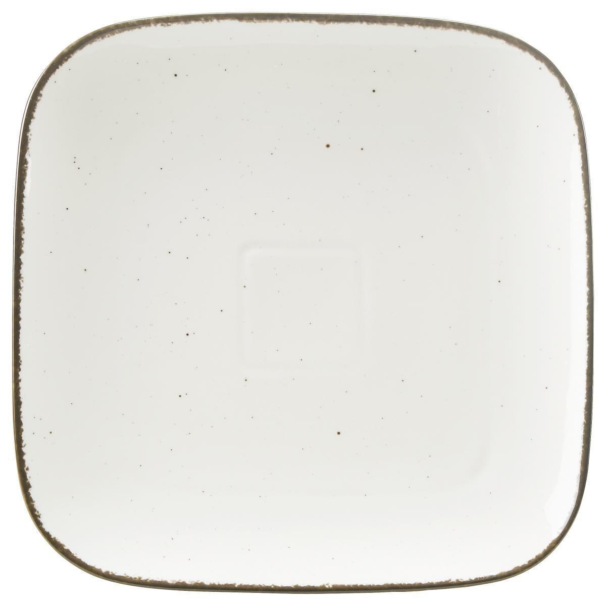 Porzellan DESSERTTELLER quadratisch - Creme, Basics, Keramik (22/22cm) - Ritzenhoff Breker