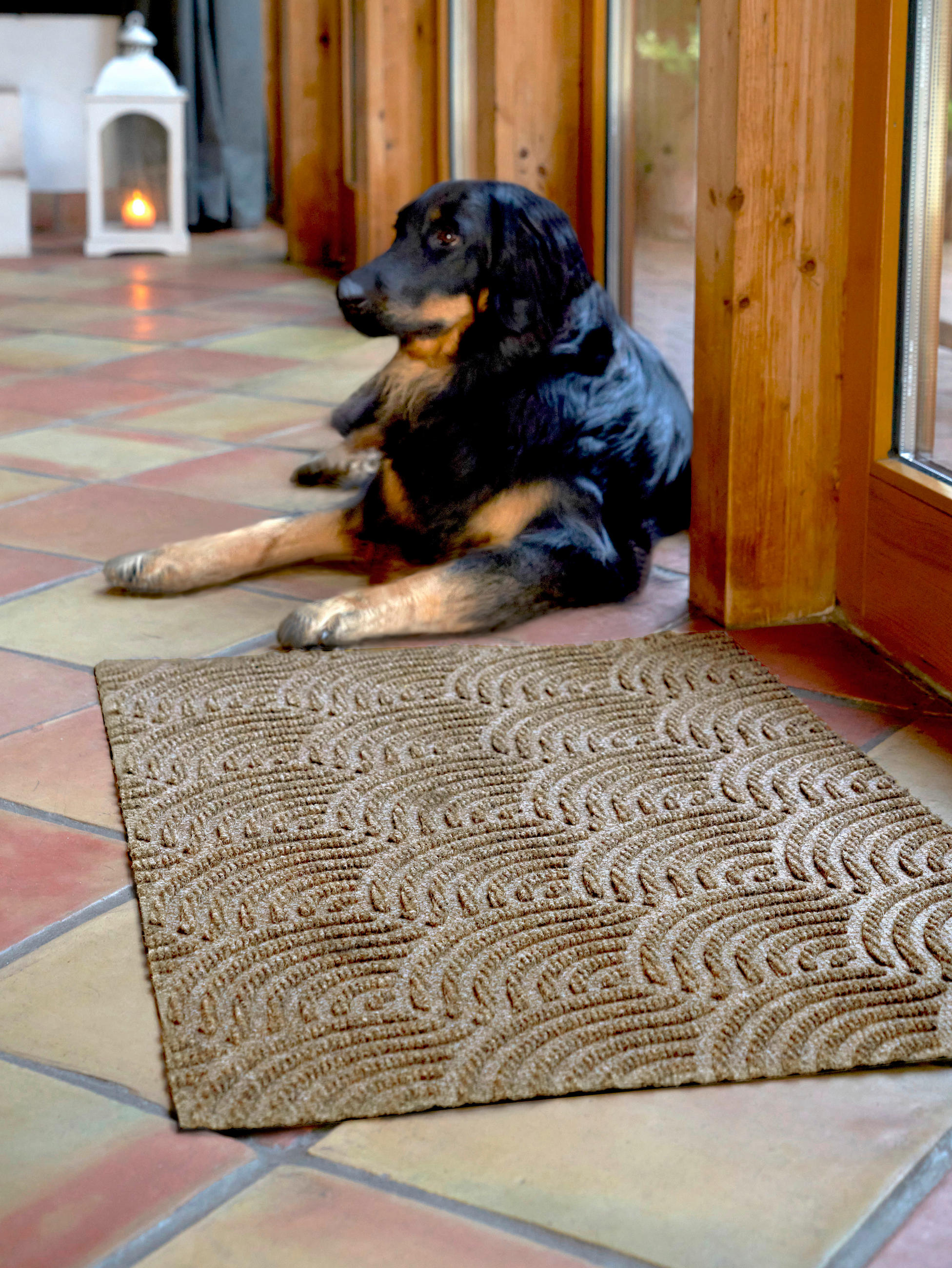 DVEŘNÍ ROHOŽKA, 60/90 cm, béžová - béžová, Konvenční, textil/plast (60/90cm) - Esposa