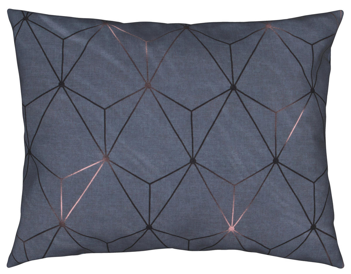 BETTWÄSCHE 3-teilig KIAN Satin 140/200 cm  - Graphitfarben, Design, Textil (140/200cm) - Estella