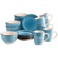 FRÜHSTÜCKSSET 18-teilig Dunkelblau  - Dunkelblau, Basics, Keramik - Mäser