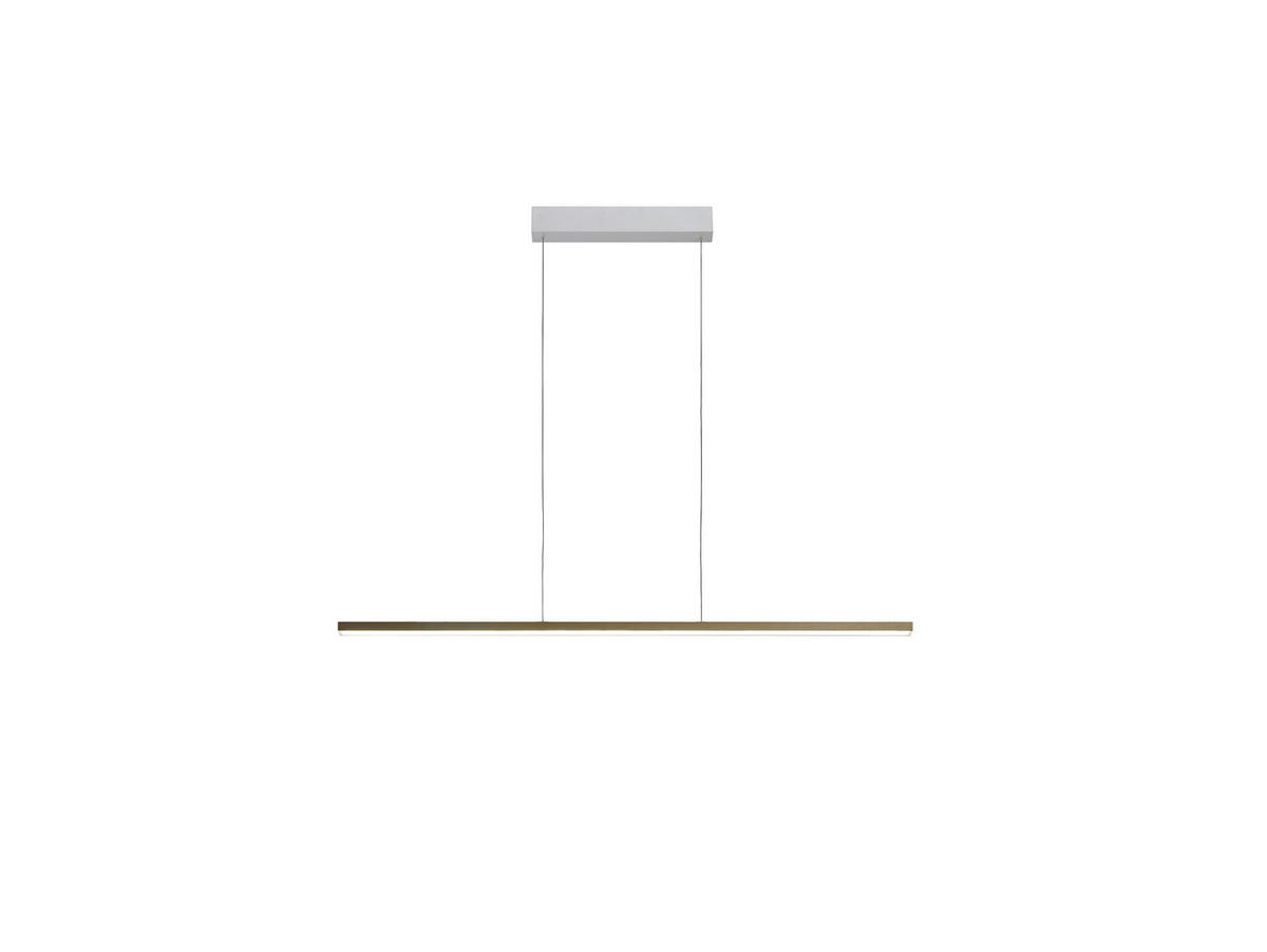 LED-HÄNGELEUCHTE Smart 115/5/140 cm   - Platinfarben, Design, Metall (115/5/140cm) - BOPP