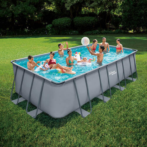 POOL-SET PGP41809522-AN 274/132/549 cm  - Anthrazit, KONVENTIONELL, Kunststoff/Metall (274/132/549cm)