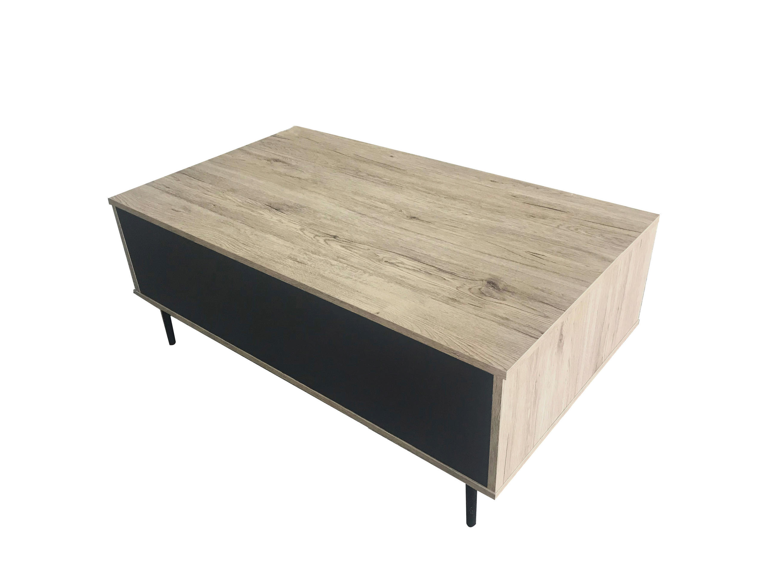COUCHTISCH 100/58/39 cm rechteckig Anthrazit, Naturfarben  - Anthrazit/Schwarz, Design, Holzwerkstoff (100/58/39cm) - MID.YOU