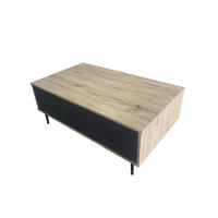 COUCHTISCH 100/58/39 cm rechteckig Anthrazit, Naturfarben  - Anthrazit/Schwarz, Design, Holzwerkstoff (100/58/39cm) - MID.YOU