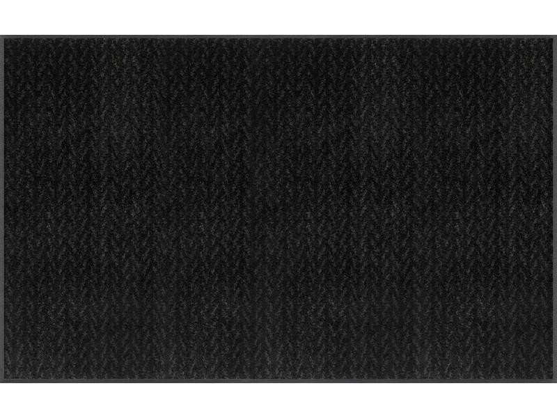 wash+dry FUßMATTE Duo Charcoal Schwarz 75x120 cm