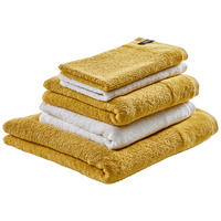 FROTTIERSET SW-Sense Creme, Gelb, Weiß 5-teilig  - Gelb/Creme, Basics, Textil (70x140/50x100cm) - Schöner Wohnen