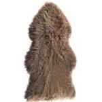 SCHAFFELL 60/90 cm Braun Tierform  - Braun, Natur, Fell (60/90cm) - Linea Natura
