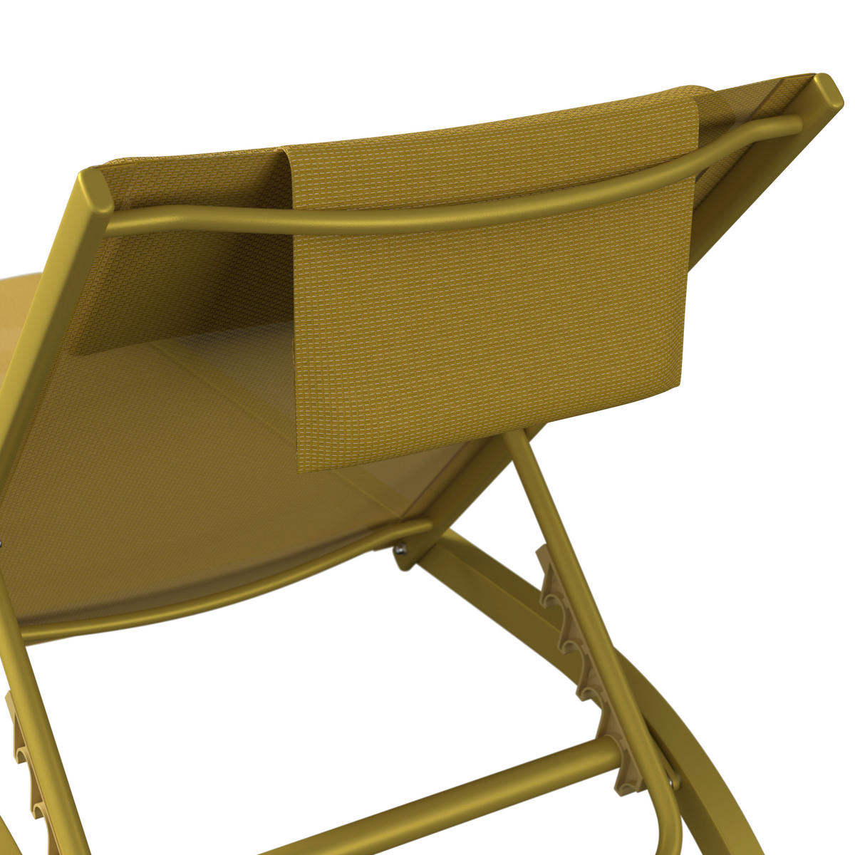 GARTENLIEGE 198/87/62 cm  - Gelb, Design, Textil/Metall (198/87/62cm) - Ambia Garden