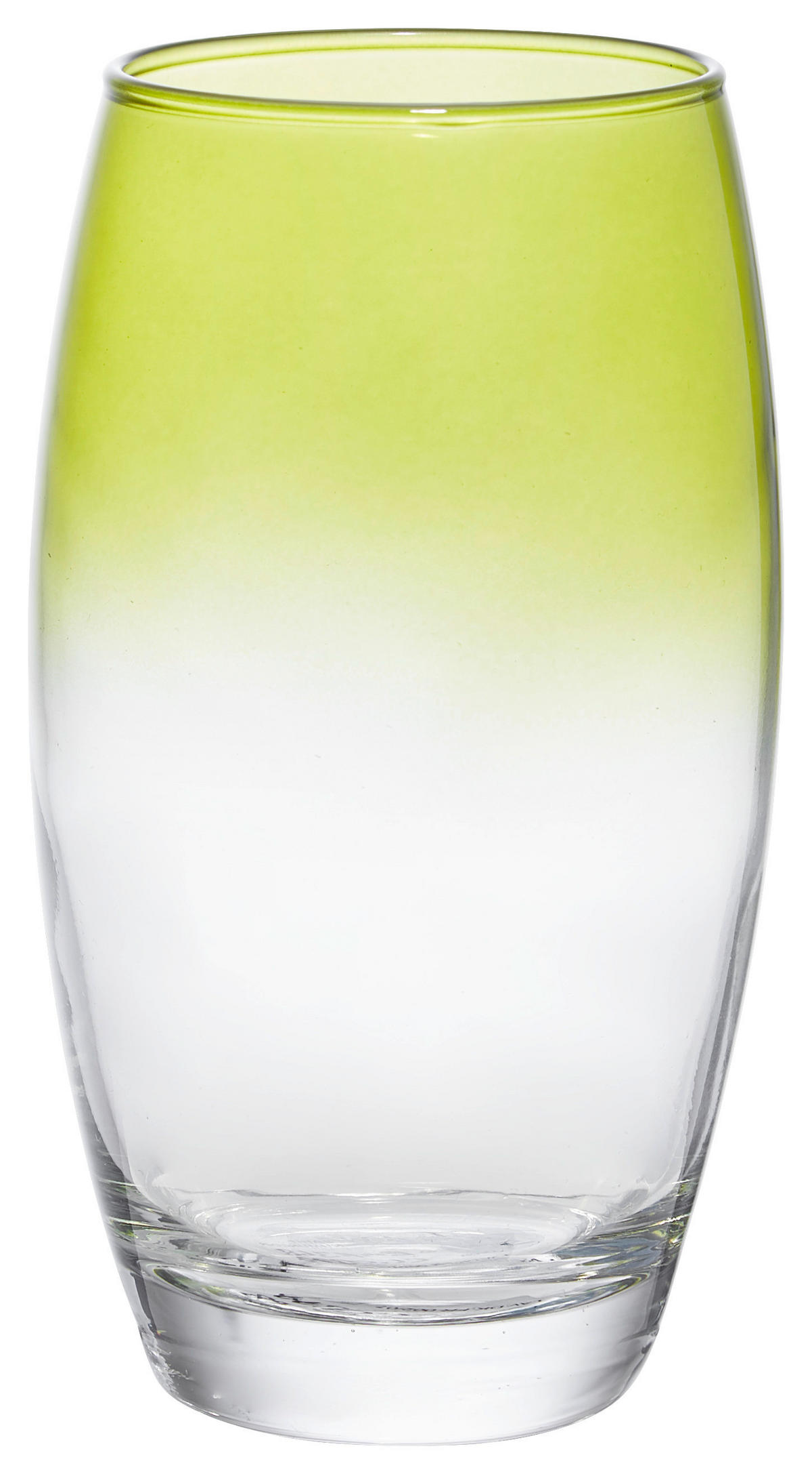 LONGDRINKGLAS 510 ml  - Klar/Grün, Trend, Glas (6,6cm) - Homeware