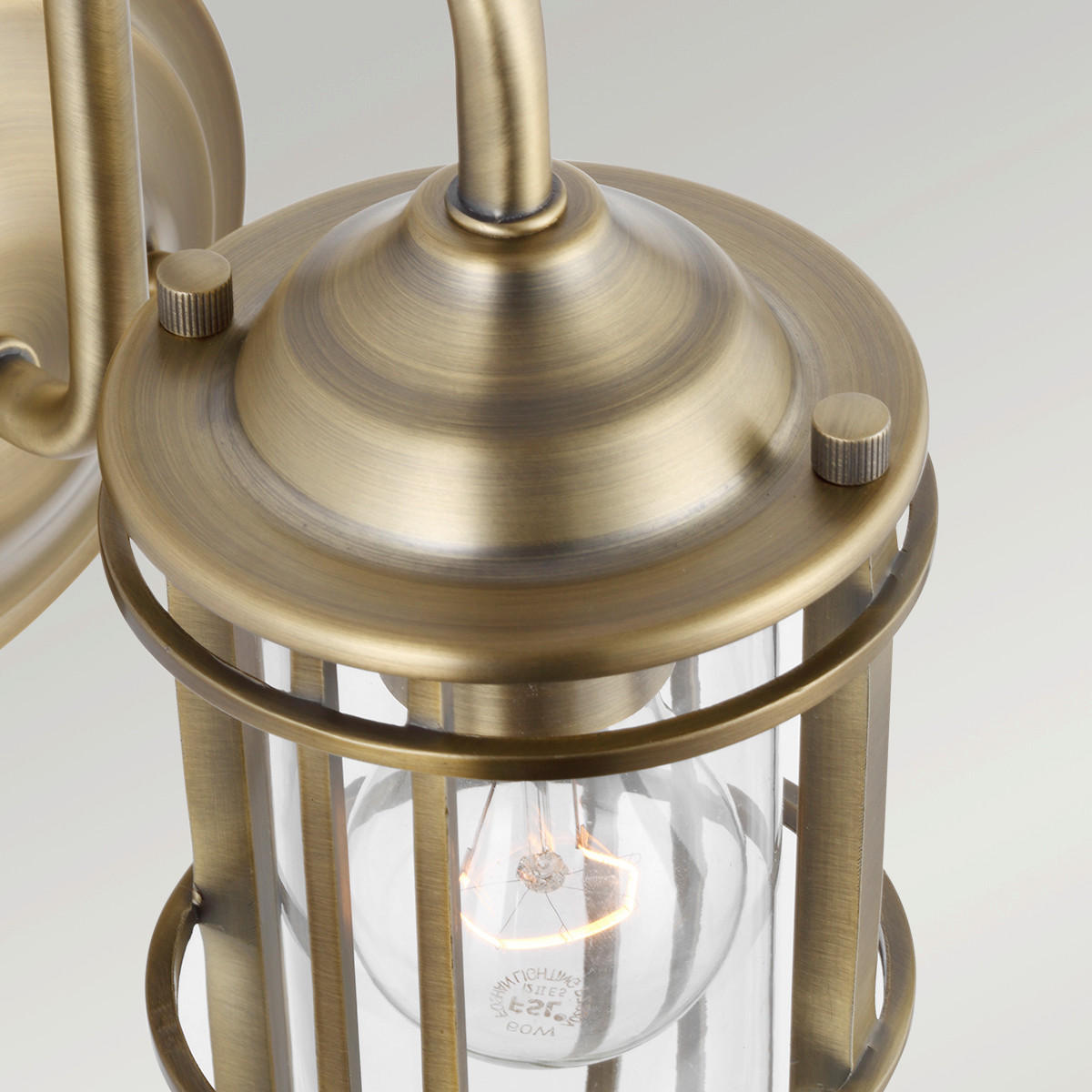 WANDLEUCHTE - Messingfarben, Konventionell, Glas/Metall (14/19,7/31,1cm) - Elstead Lighting