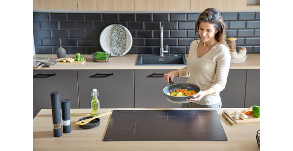 INDUKTIONSKOCHFELD DKEI8470IM  - Schwarz, Basics, Glas/Metall (77,7/4,9/51cm) - Dieter Knoll