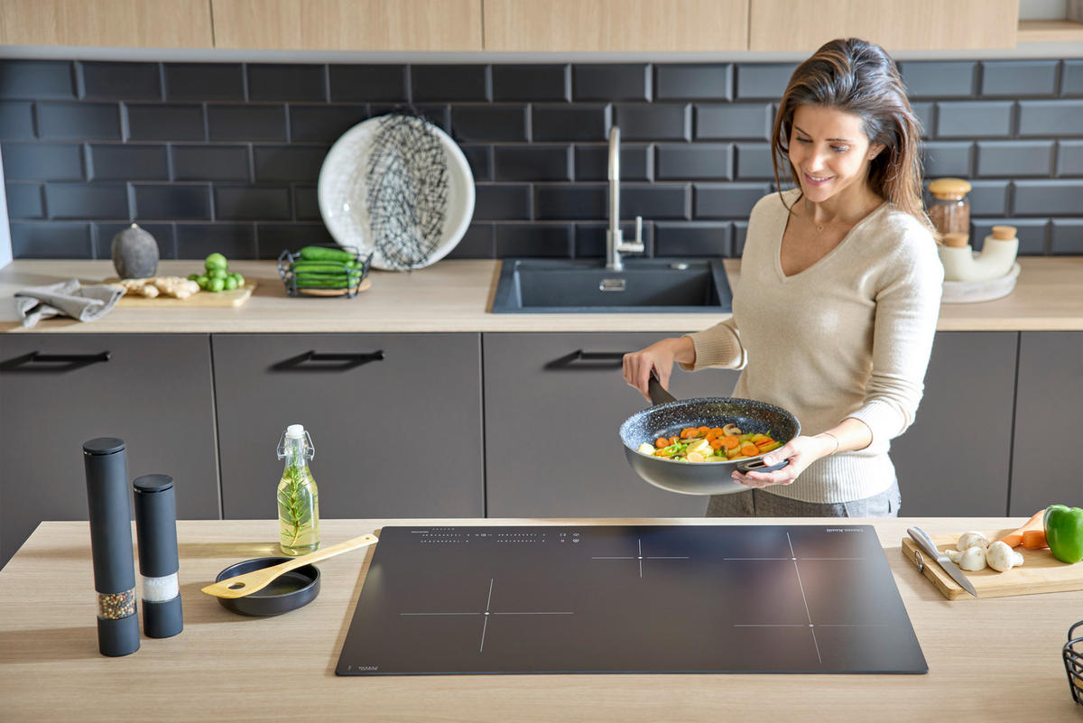 INDUKTIONSKOCHFELD DKEI8470IM  - Schwarz, Basics, Glas/Metall (77,7/4,9/51cm) - Dieter Knoll