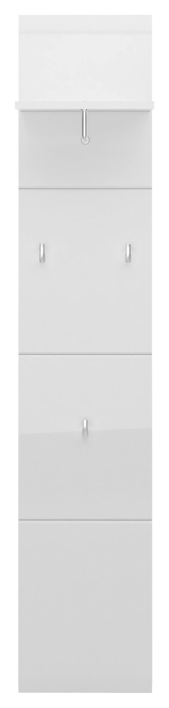 GARDEROBENPANEEL  in 30/152/23 cm  - Weiß Hochglanz, MODERN, Holzwerkstoff (30/152/23cm) - Boxxx