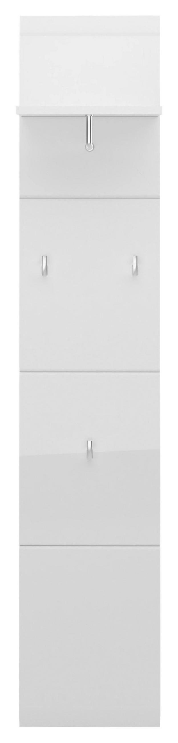GARDEROBENPANEEL  in 30/152/23 cm  - Weiß Hochglanz, MODERN, Holzwerkstoff (30/152/23cm) - Boxxx