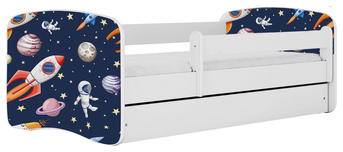 KINDER-/JUNIORBETT - Birkefarben/Weiß, MODERN, Holz/Holzwerkstoff (80/160cm) - MID.YOU