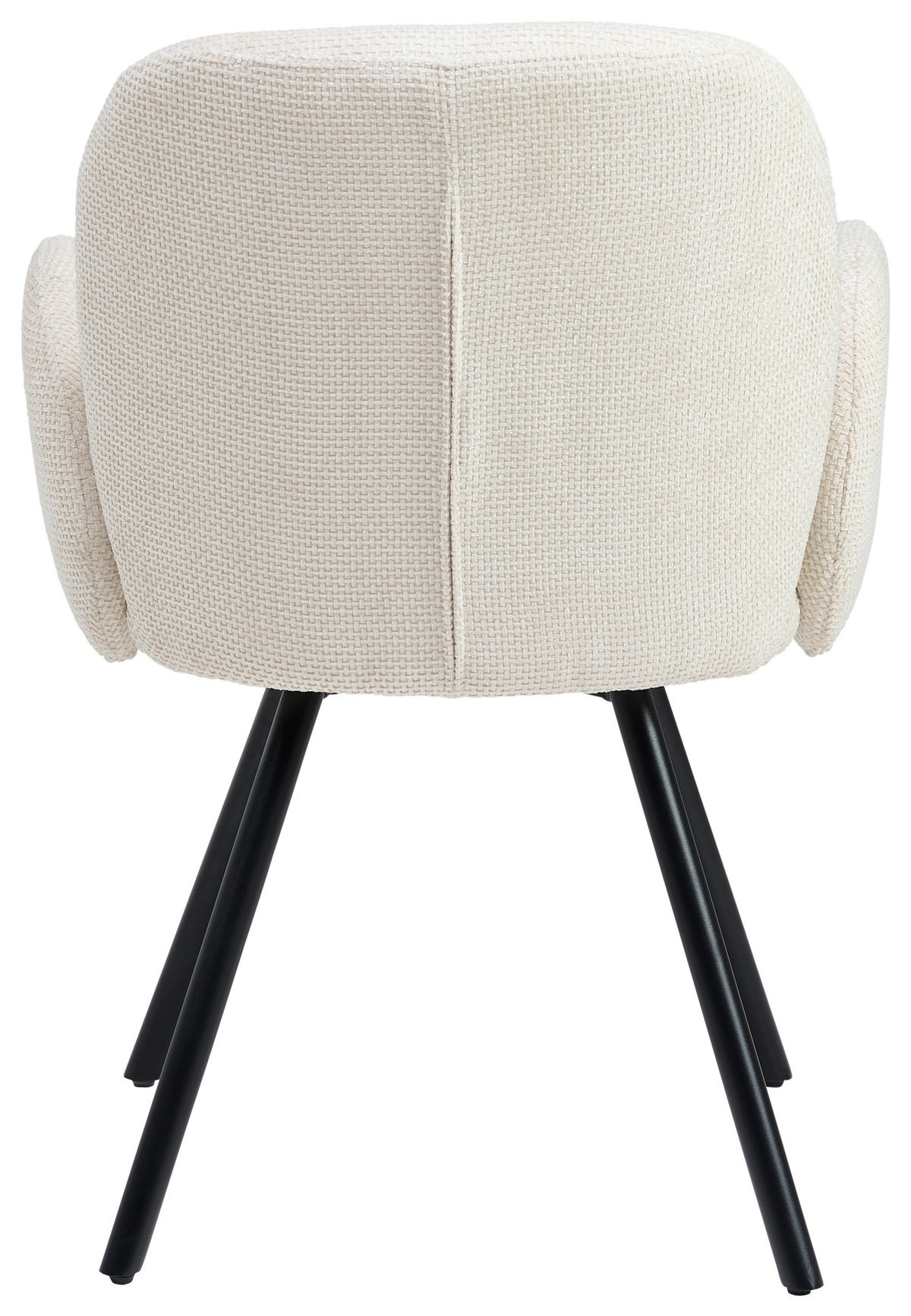ARMLEHNSTUHL  in Eisen Chenille  - Schwarz/Weiß, LIFESTYLE, Holz/Textil (60/87/65cm) - Livetastic