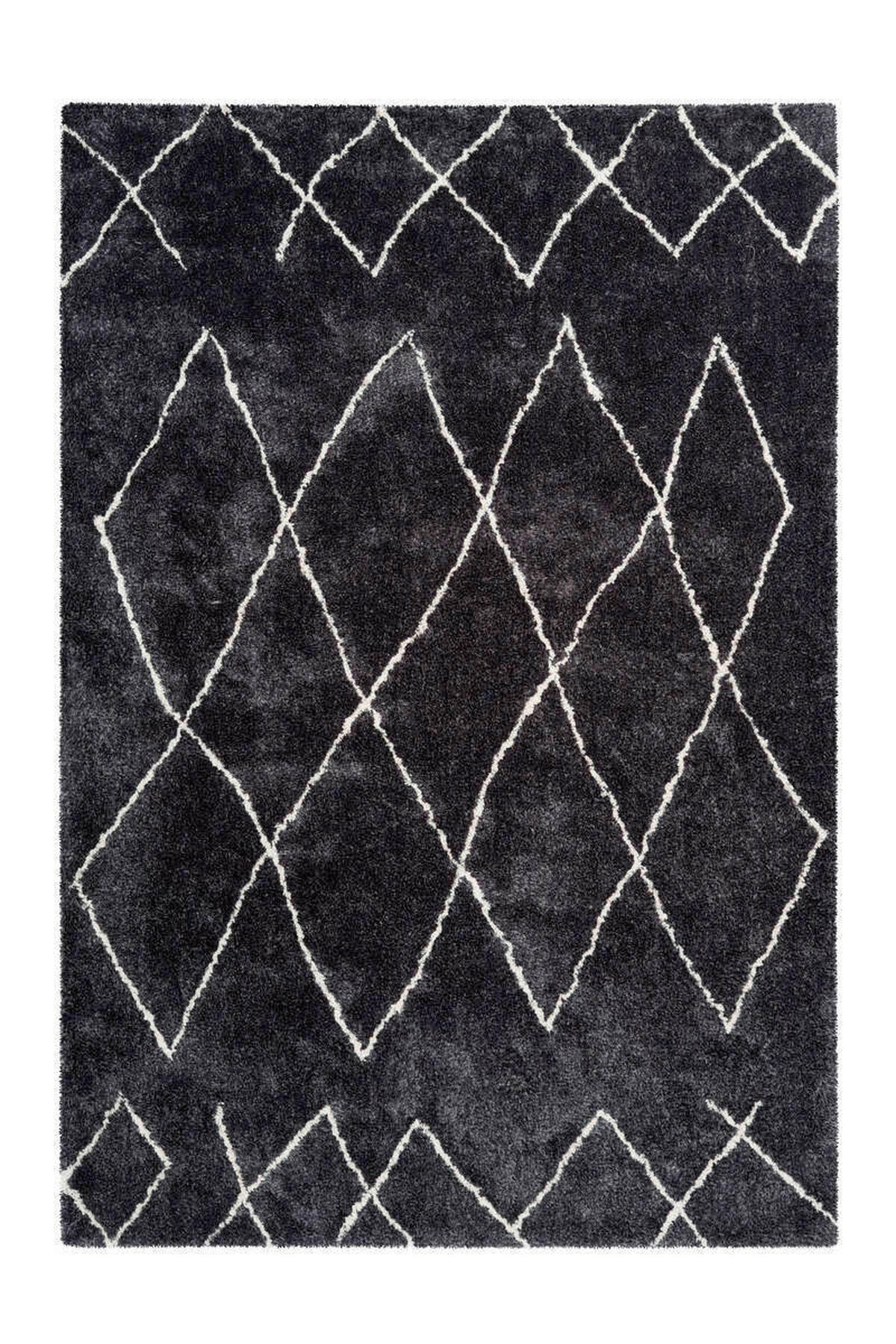 KOBEREC S VYSOKÝM VLASEM, 80/150 cm, antracitová - antracitová, Design, textil (80/150cm)