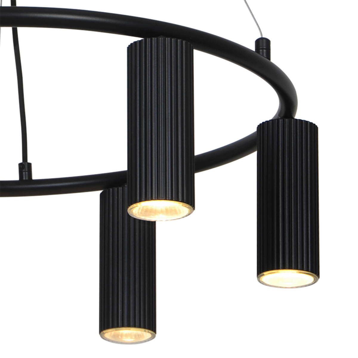 PENDELLEUCHTE Vico 53,4/53,4 cm  - Schwarz, Design, Metall (53,4/53,4cm) - Nordlux