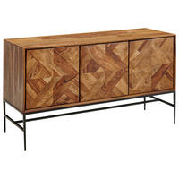 SIDEBOARD 123/70/45 cm  - Sheeshamfarben/Schwarz, Design, Holz/Metall (123/70/45cm) - MID.YOU