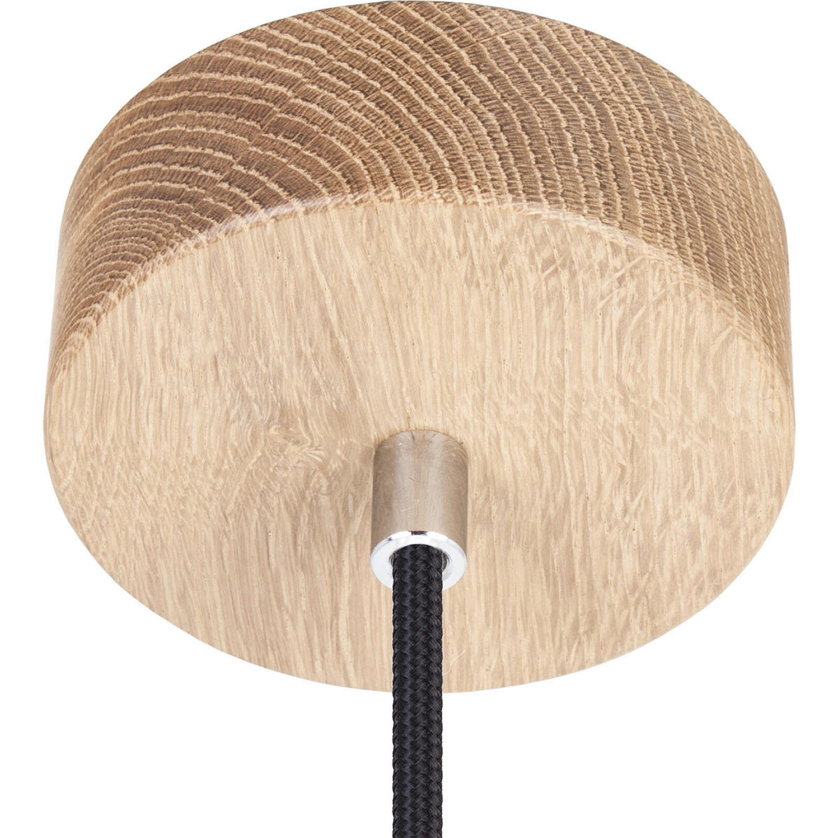 HÄNGELEUCHTE Vegas 10/90-140 cm  - Eichefarben/Schwarz, Natur, Holz (10/90-140cm)