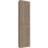HOCHSCHRANK 33/150/22 cm  - Sonoma Eiche, Basics, Holzwerkstoff/Metall (33/150/22cm) - MID.YOU