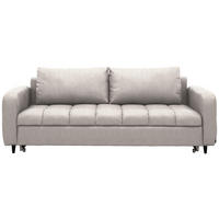 SCHLAFSOFA Cord, Velours Weiss Stoffauswahl, Bettfunktion erhältlich, Rücken echt, Armteil links, Armteil rechts  - Weiss/Schwarz, Design, Holz/Textil (236/88/101cm) - Lomoco