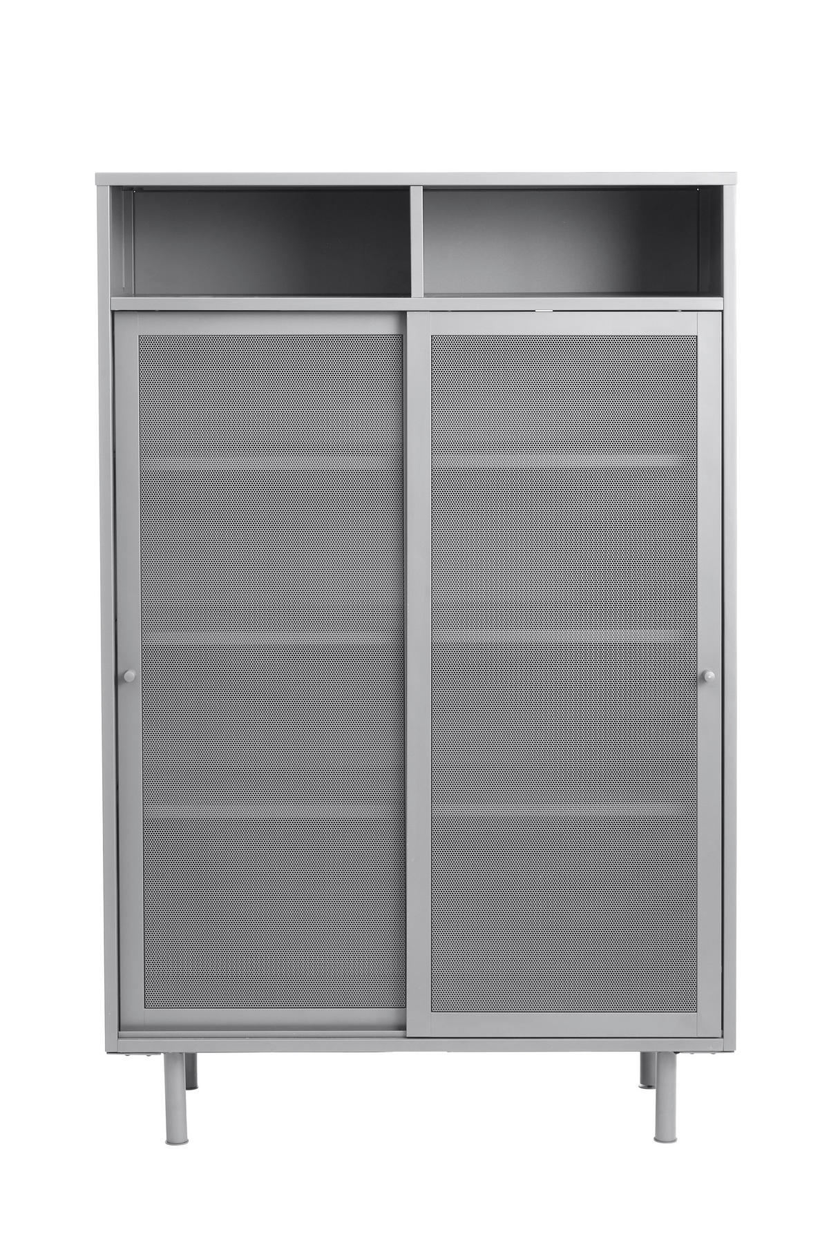 HIGHBOARD  in 90/140/40 cm  - Greige, Basics, Metall (90/140/40cm) - Boxxx