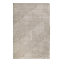 WEBTEPPICH 133/200 cm Velvet Groove Beige  - Beige, KONVENTIONELL, Textil (133/200cm) - Esprit