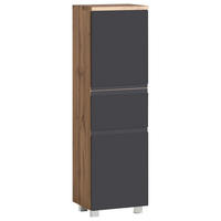Dulap Mediu 40/130/35 cm  - gri/stejar Wotan, Modern, material pe bază de lemn (40/130/35cm) - Held