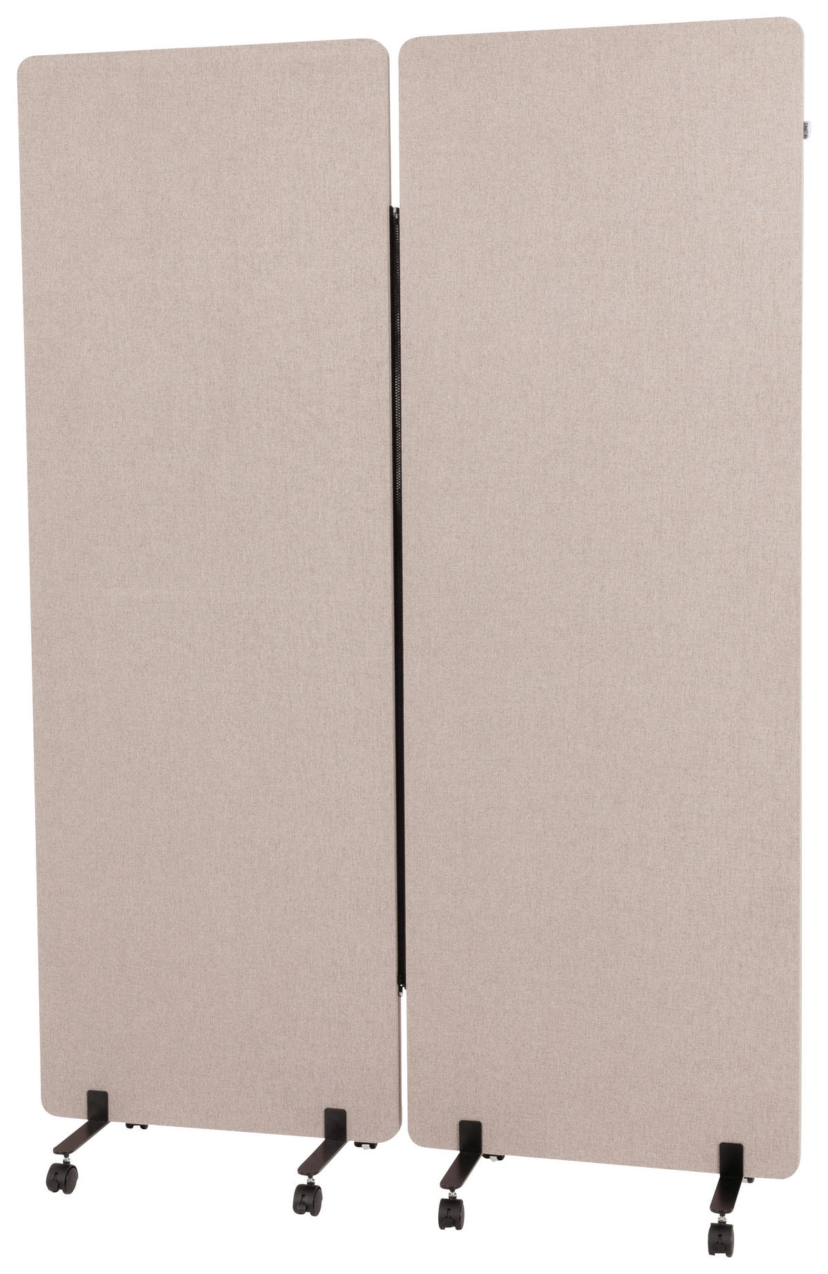 MELLANVÄGG  i metall, plast, textil  taupe  - taupe, Basics, metall/textil (60/177/35cm) - MID.YOU
