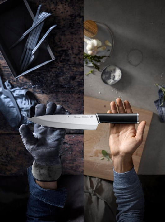KOCKKNIV Kineo rostfritt stål  - silver/svart, Basics, metall/plast - WMF
