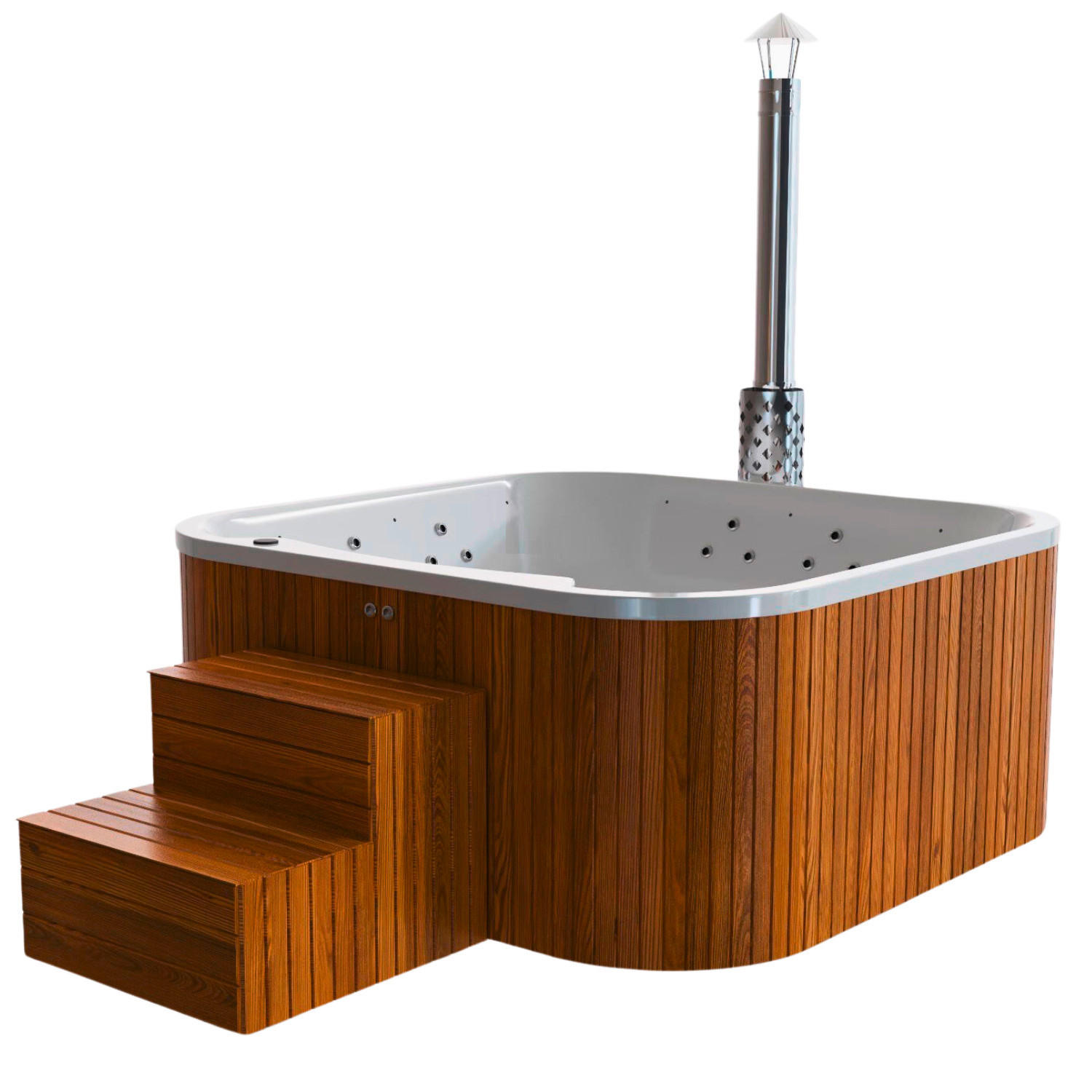 WHIRLPOOL 202/96 cm  - Perlmutt/Grau, KONVENTIONELL, Holz/Kunststoff (202/96cm)