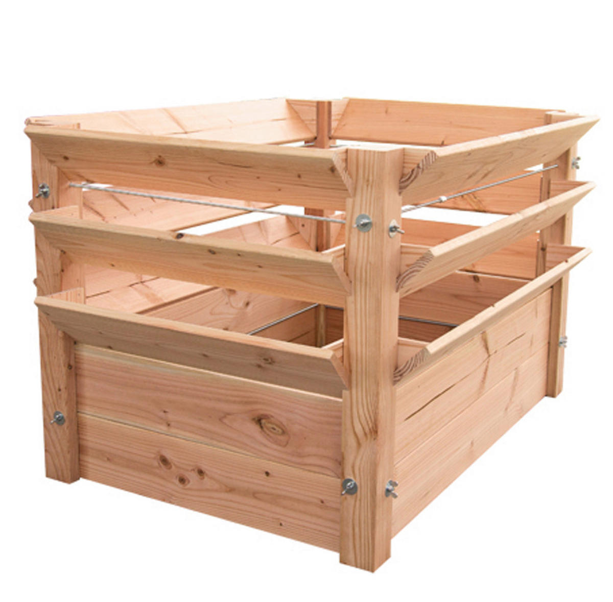 VYVÝŠENÝ ZÁHON   - farba smrekovca, Basics, drevo (124/73/91cm)