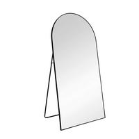 STANDSPIEGEL 100/200/3 cm, Schwarz  - Schwarz, MODERN, Glas/Metall (100/200/3cm) - Milino
