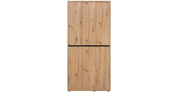 SCHUHSCHRANK in 100/210/34 cm - Eichefarben, KONVENTIONELL, Holzwerkstoff (100/210/34cm) - Xora